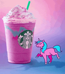 Starbucks Unicorn Frappuccino GIF