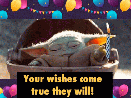 Baby Yoda Happy Birthday GIF - Baby Yoda Happy Birthday Your ...