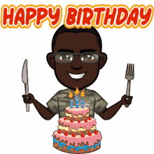 Millitar Happy Birthday GIF - Millitar Happy Birthday Cake GIFs