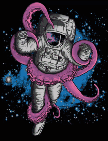 Tentacles Trippy GIF - Tentacles Trippy Astronaut GIFs