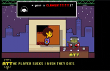 a screenshot of a video game where the player sucks i wish they dies