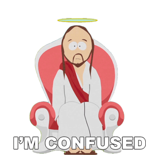 Im Confused Jesus Christ Sticker - Im Confused Jesus Christ South Park Stickers