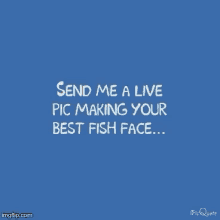 Send Me A Live Pic Fish Face GIF - Send Me A Live Pic Fish Face Silly GIFs