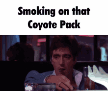 Smoking Coyote GIF - Smoking Coyote Pack GIFs
