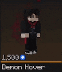 a minecraft character with the name demon hover