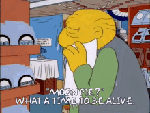 Moon Pie Simpsons GIF - Moon Pie Simpsons Moon Pie What A Time To Be Alive GIFs