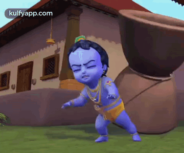 Krishna Who Is Made By His  GIF - Krishna who is made by his  beliefs Little krishna Gif - Discover & Share GIFs