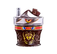 a container with a face on it that says choco