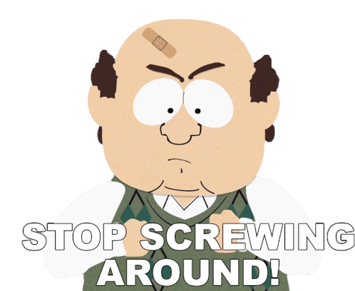 Stop Screwing Around Richard Adler Sticker - Stop Screwing Around Richard Adler South Park Stickers