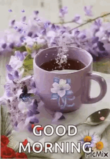 nasserq good morning coffee flowers love