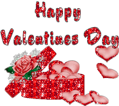 Happy Valentines Day Glittery Sticker - Happy Valentines Day Happy Valentines Valentines Day Stickers