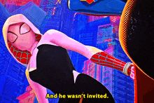 Spider Man Gwen Stacy GIF - Spider Man Gwen Stacy And He Wasnt Invited GIFs