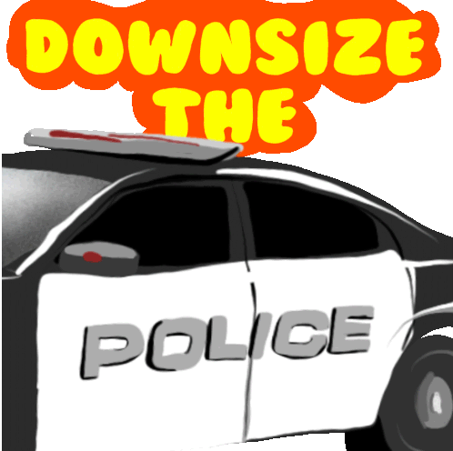Downsize The Police Defund The Police Sticker - Downsize The Police Defund The Police Cops Stickers