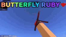 butterfly ruby knife