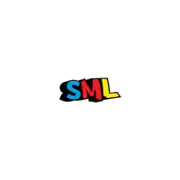 a colorful logo that says ' sml ' on it