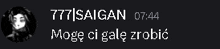 a black background with white text that says 777/saigon