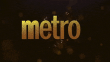 the word metro is surrounded by musical notes