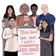 together we can end unnecessary voter purges voter purges stop voter purge laws use it or lose it community