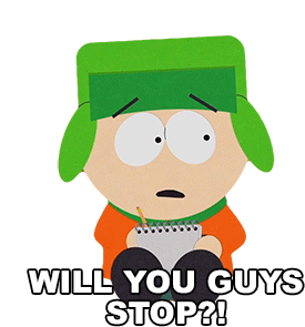 Will You Guys Stop Kyle Broflovski Sticker - Will You Guys Stop Kyle Broflovski South Park Stickers
