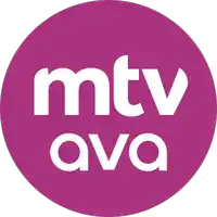 a purple circle with the words mtv ava in white