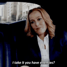 I Take It You Have Enemies? GIF - The X Files Enemies Youhaveenemies GIFs