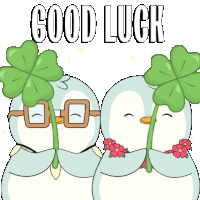 Go Penguin Sticker - Go Penguin Luck Stickers