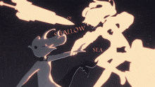 the word shallow that is on a drawing