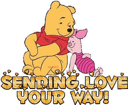 Love You Winnie The Pooh Sticker - Love You Winnie The Pooh Piglet Stickers