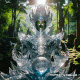 a painting of a statue with the words minimax and hailuo ai on the bottom
