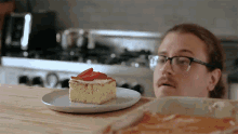 Looks Delicious Joshua Weissman GIF - Looks Delicious Joshua Weissman Looking At The Cake GIFs