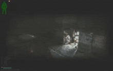 a screenshot of a video game shows a person standing in a room