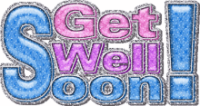 get well soon get better soon sparkle glitter animated text