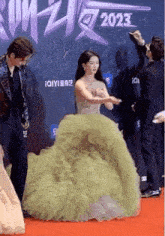 Green Dress Dont Touch GIF - Green Dress Dont Touch GIFs