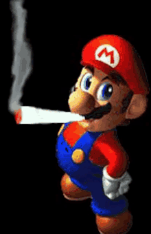 Mario Weed GIF - Mario Weed Smoke GIFs