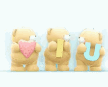 Mixed Up Bears Say I Love You GIF - Teddy Bears I Love You Love GIFs