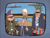 a cartoon says " i love you " in the corner