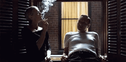 Smoking The Day S Cigarette House Of Cards GIF House Of Cards Smoking Cigarette Discover Share GIFs