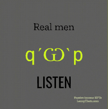 real men listening animated lenny lenny face real men listen