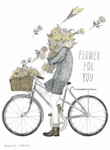 Flower Flowerforyou GIF - Flower Flowerforyou Bike GIFs