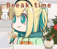Break Time Pikamee GIF - Break Time Pikamee Amano GIFs