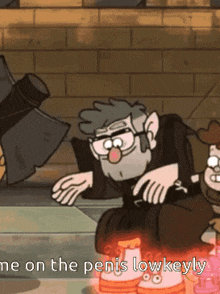 a cartoon of stanford from gravity falls