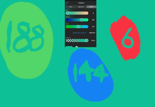 green circle with the number 188 on it