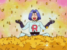 golden gold coins pokemon team rocket raining