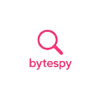 a pink magnifying glass with the word yq29tvd underneath it