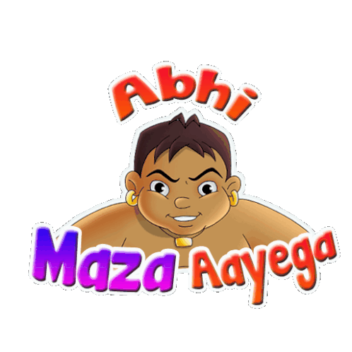 Abhi Maza Aayega Kalia Sticker - Abhi Maza Aayega Kalia Chhota Bheem Stickers