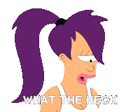 What The Heck Leela Sticker - What The Heck Leela Katey Sagal Stickers