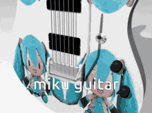 Miku Hatsune Miku GIF - Miku Hatsune Miku Miku Guitar GIFs