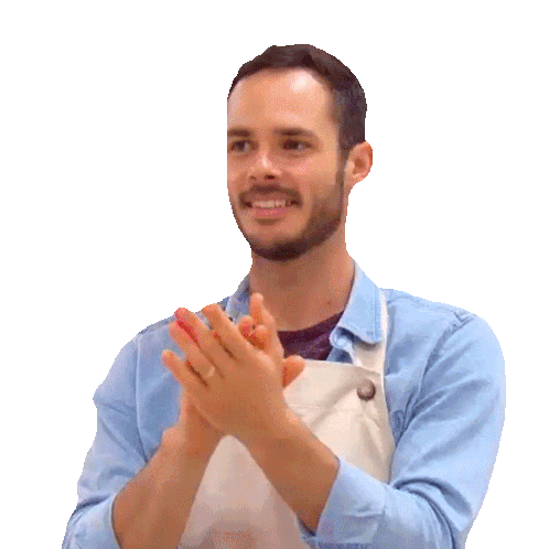 Clapping Hands Loïc Sticker - Clapping Hands Loïc The Great Canadian Baking Show Stickers