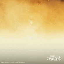 a poster for the fantastic 4 first steps shows a man in smoke