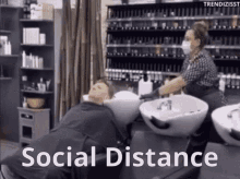 Social Distancing Hair GIF - Social Distancing Hair Cut GIFs